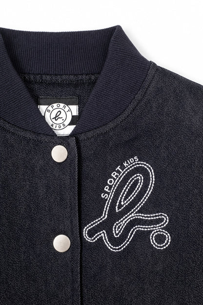 Girls Embroidered Logo Bomber Jacket