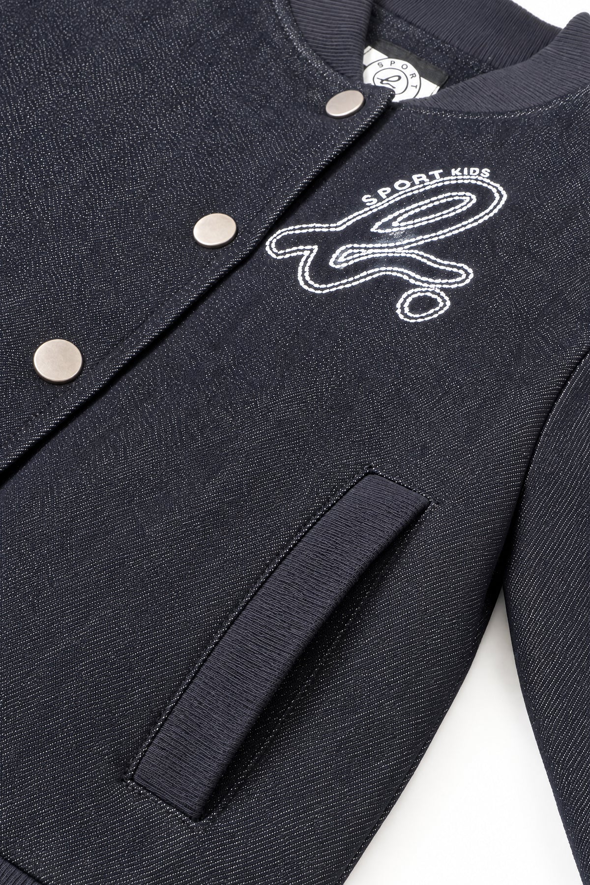 Girls Embroidered Logo Bomber Jacket