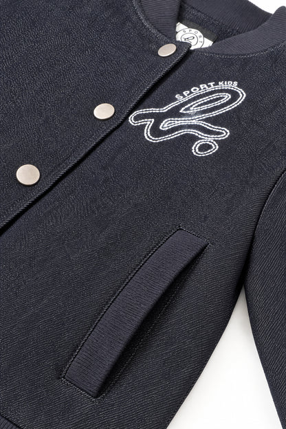 Girls Embroidered Logo Bomber Jacket