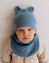 Beanie With Teddy Ears 2X1 Rib (GOTS)