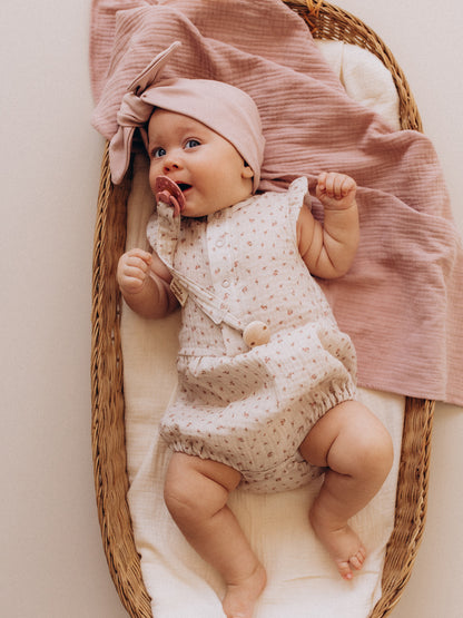 Muslin Romper With Wings (GOTS)