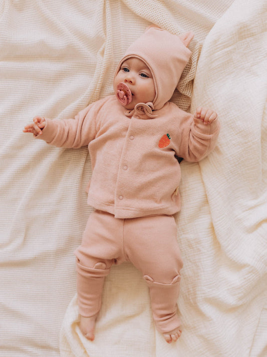 Leggings With Teddy Ears 2X1 Rib (GOTS)