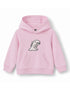 Girls Dino Towel Patch Fleece Hoodie