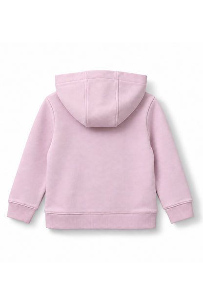 Girls Dino Towel Patch Fleece Hoodie
