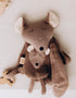 Crinkle Mouse With Wooden Teether