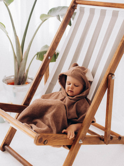 Kids Poncho With Mouse Ears (GOTS)