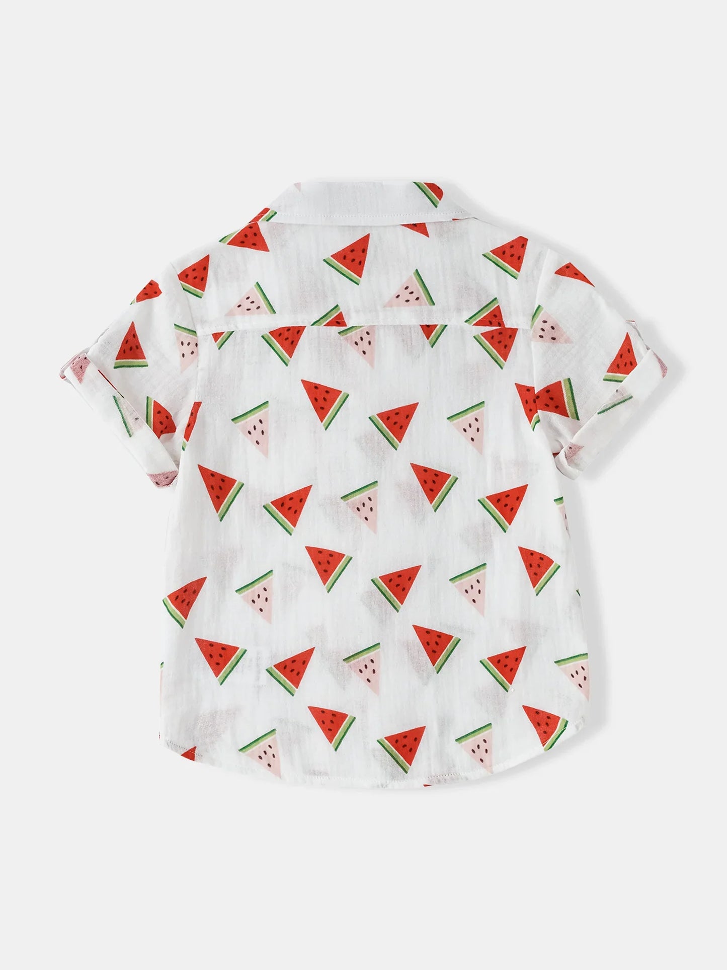 Boys Short Sleeve All-Over Watermelon Print Shirt
