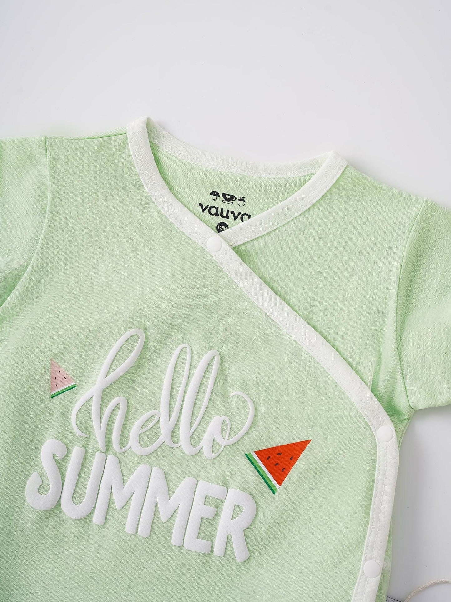 Baby Short Sleeve Watermelon Print Bodysuit