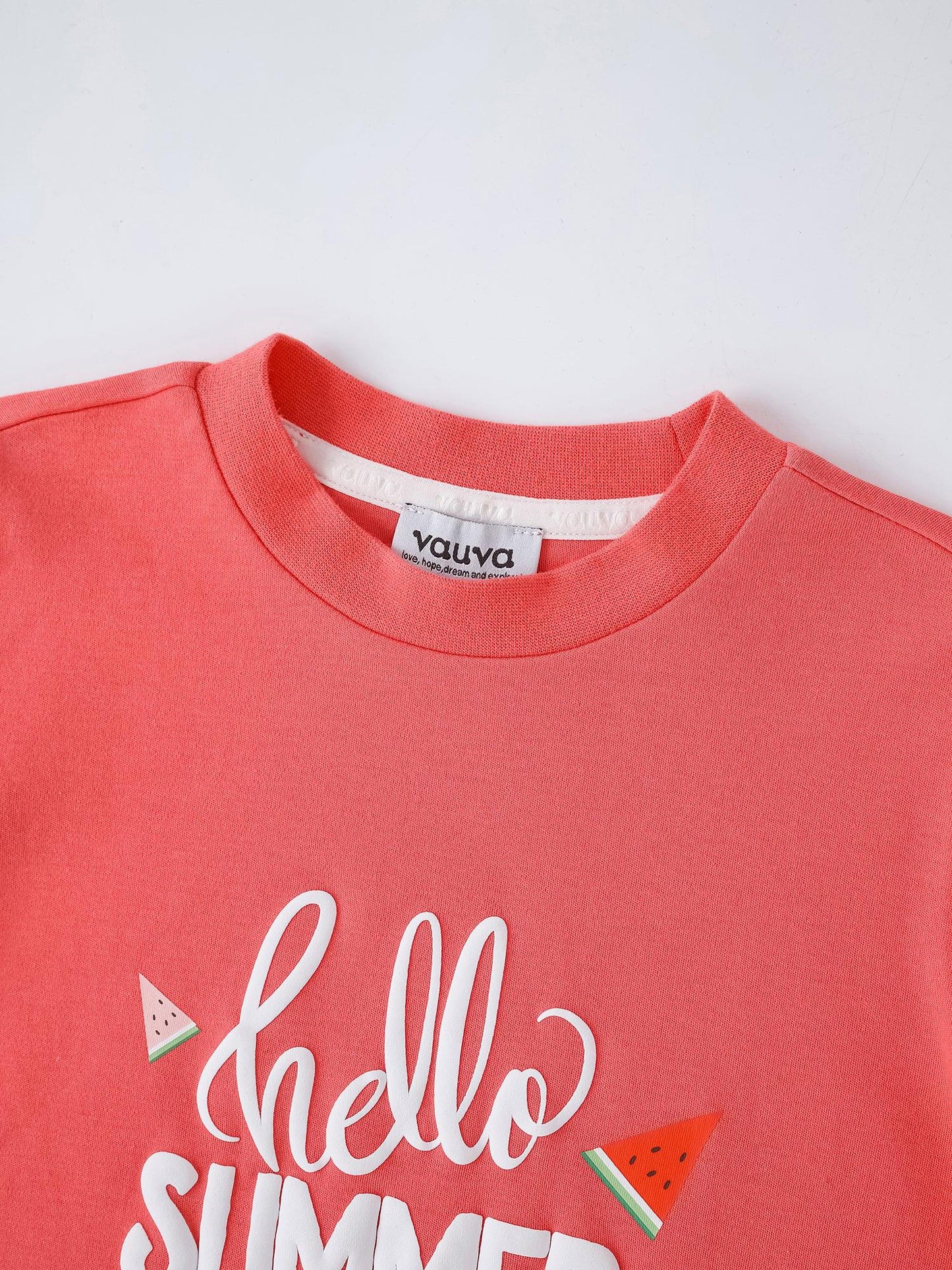 Boys Long Sleeve 2-Layer Slogan Print Tee