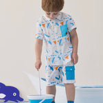 VAUVA Vauva SS24 - Toddler All Over Print Short Sleeves Shirt with Pocket Shirts