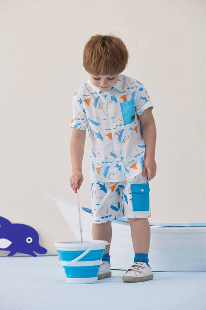 VAUVA Vauva SS24 - Toddler All Over Print Short Sleeves Shirt with Pocket Shirts