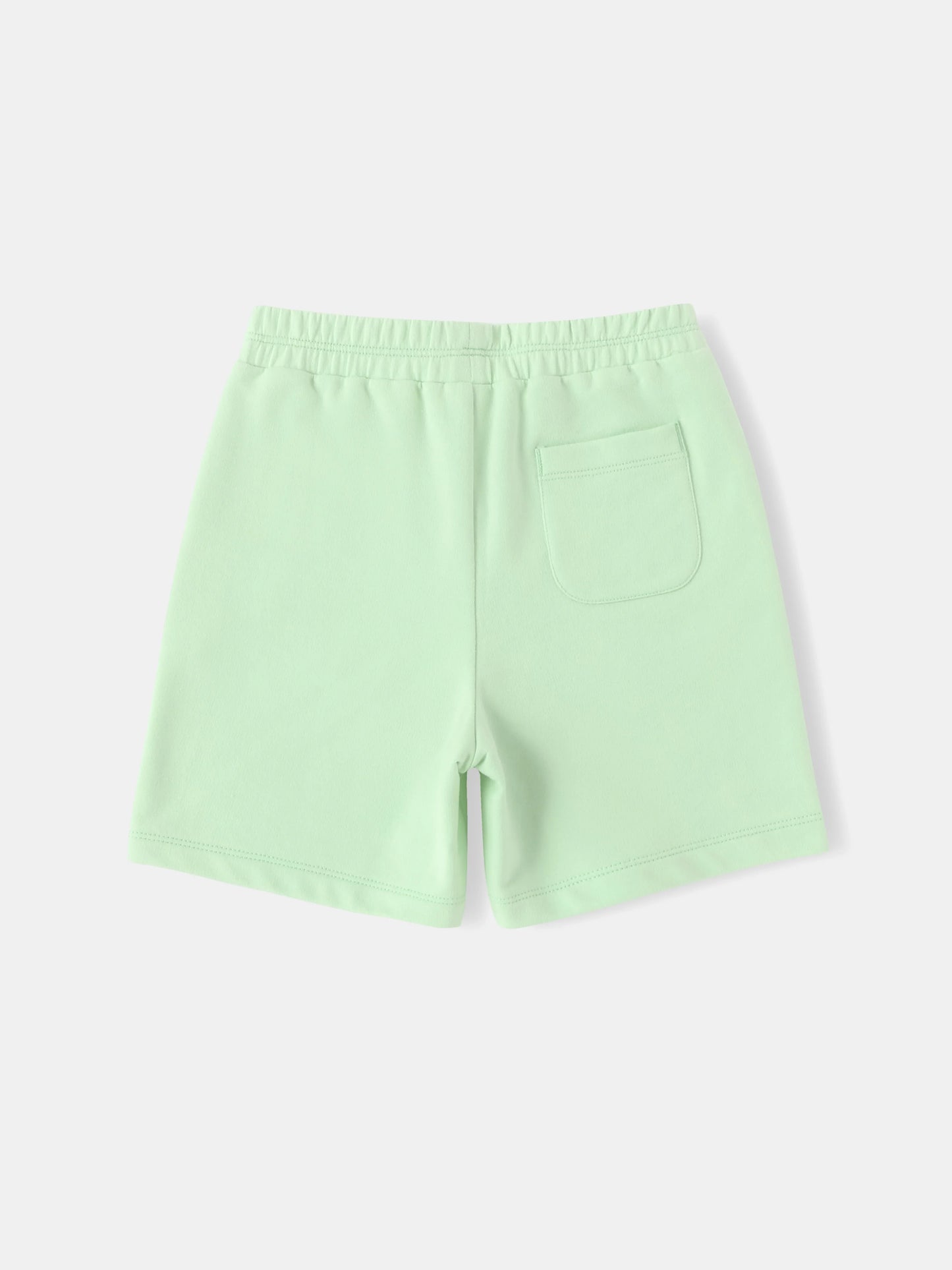 Boys Mint Green Embroidery Sweat Shorts