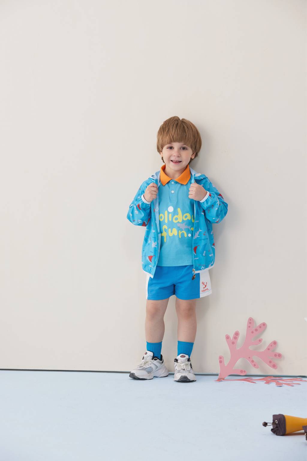 VAUVA Vauva SS24 - Boys Ocean All Over Printed Windbreaker UV Protection Windbreaker