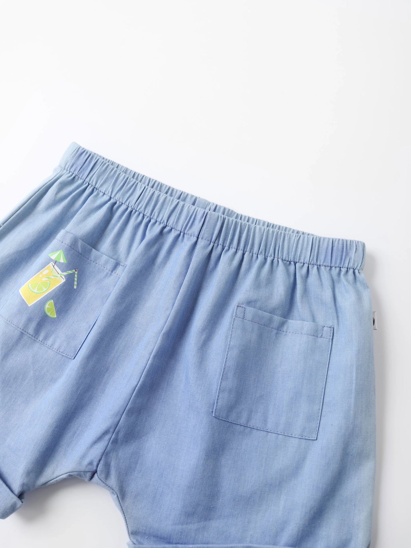 Baby Lemon Tea Print Shorts