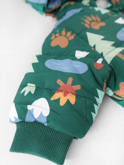 Baby Boys Quilted Reversible Patchwork Jacket