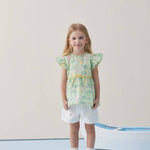 Toddler Girl Fish All Over Print Short Sleeve Dress