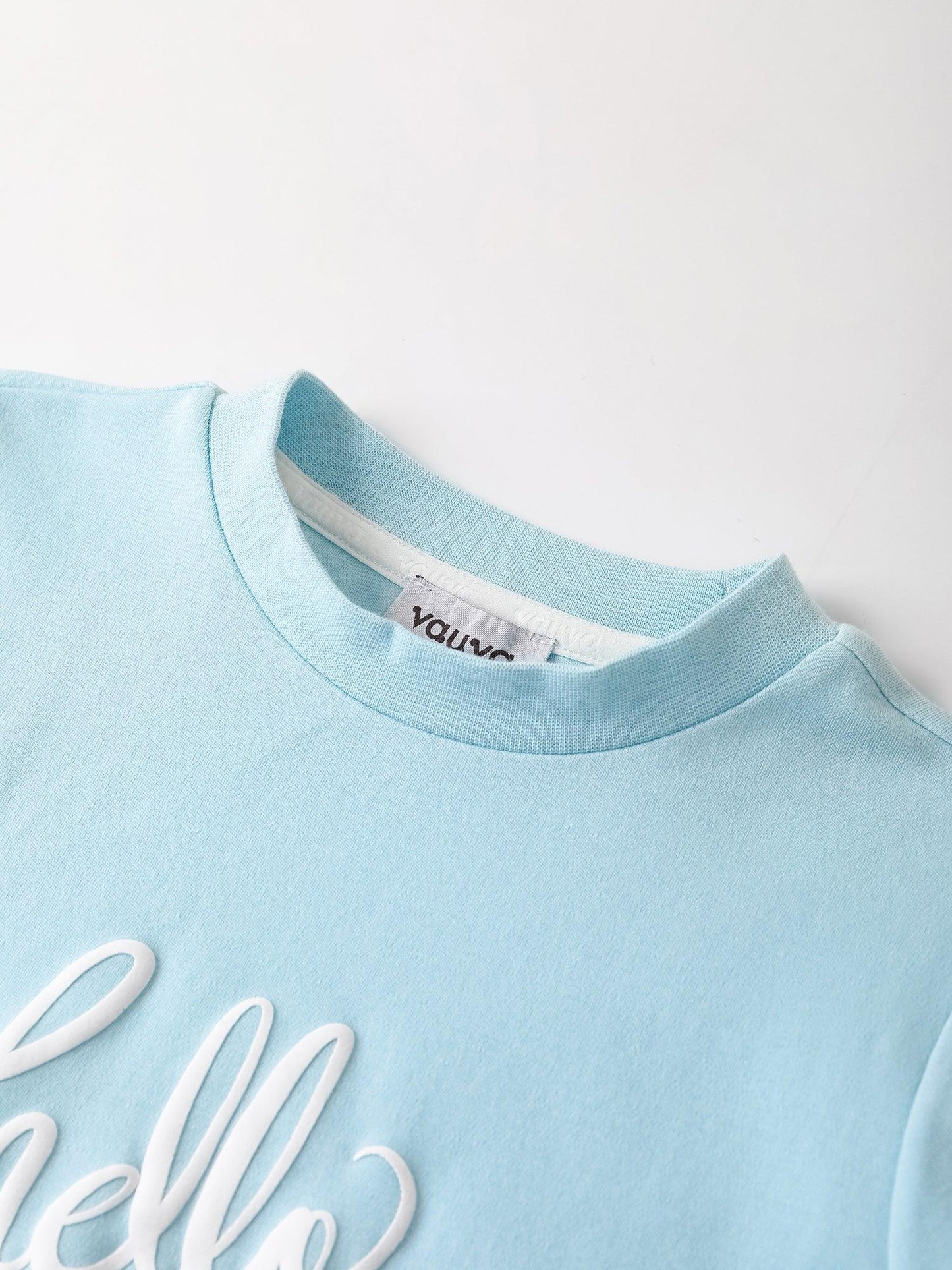 Boys Long Sleeve 2-Layer Slogan Print Tee
