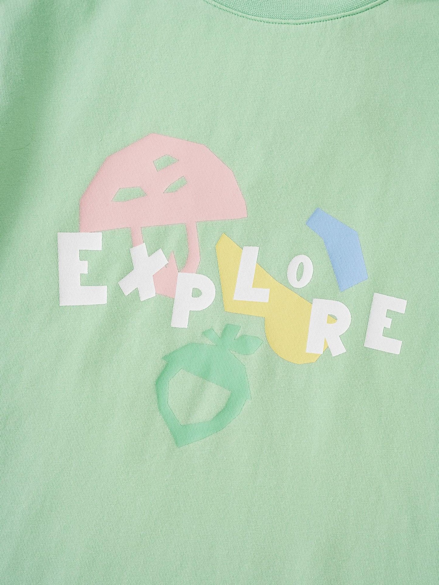 Kids Mint Green Explore Graphic Tee