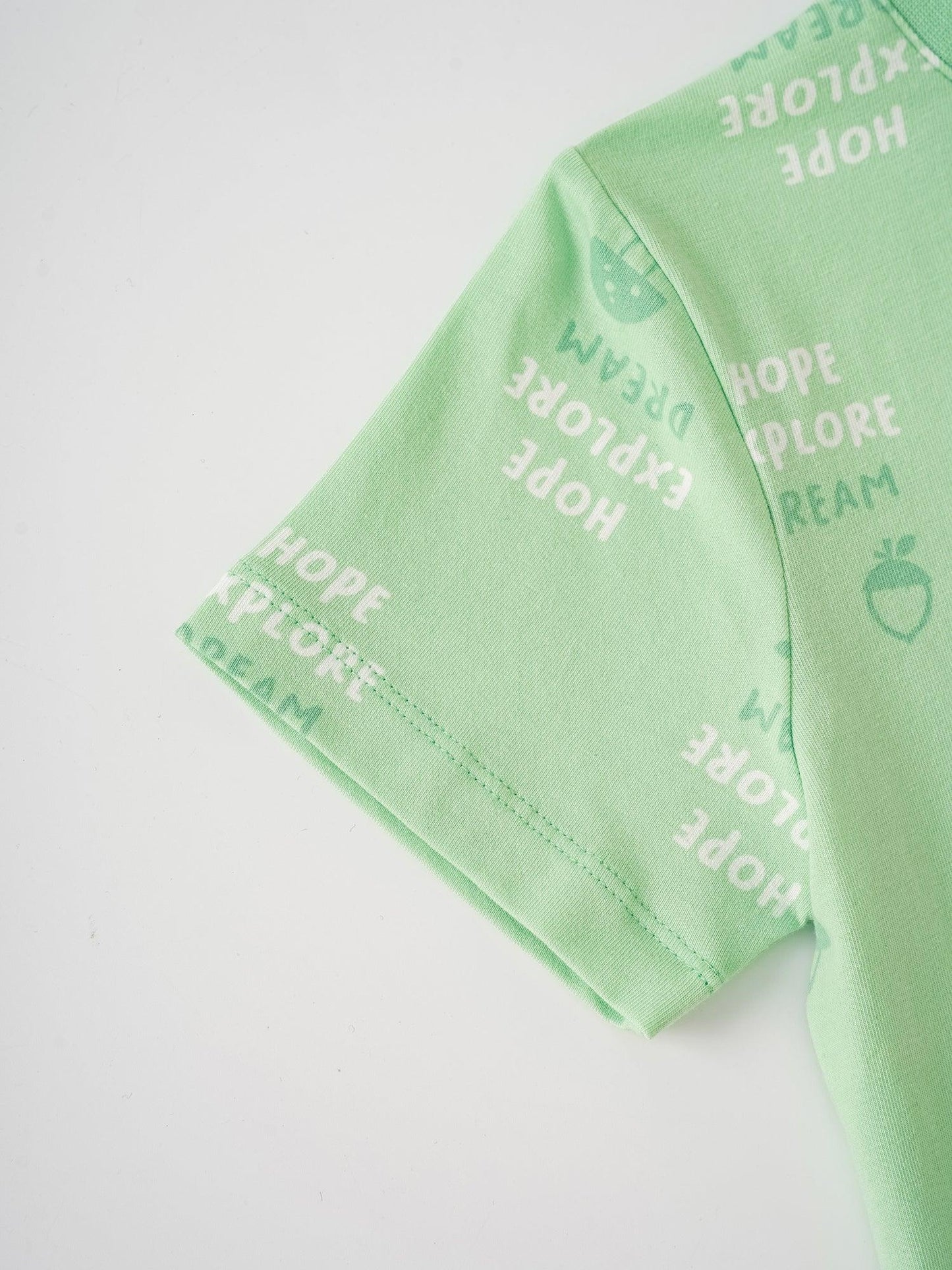 Kids Short Sleeve All‑Over “Hope Explore Dream” Print Tee