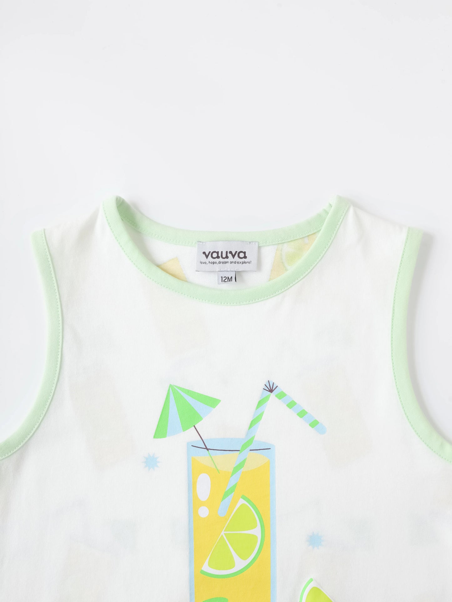 Boys All-Over Lemon Tea Print Tank Top