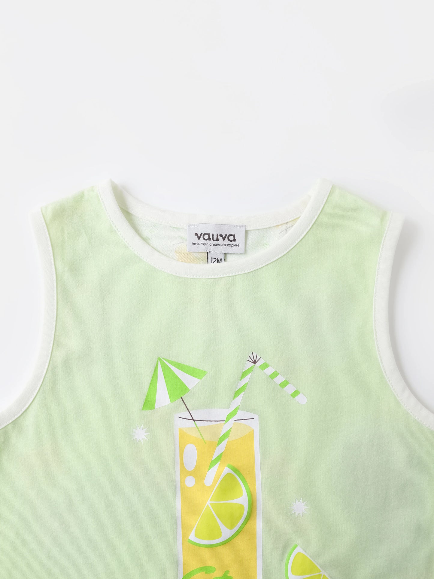 Boys All-Over Lemon Tea Print Tank Top