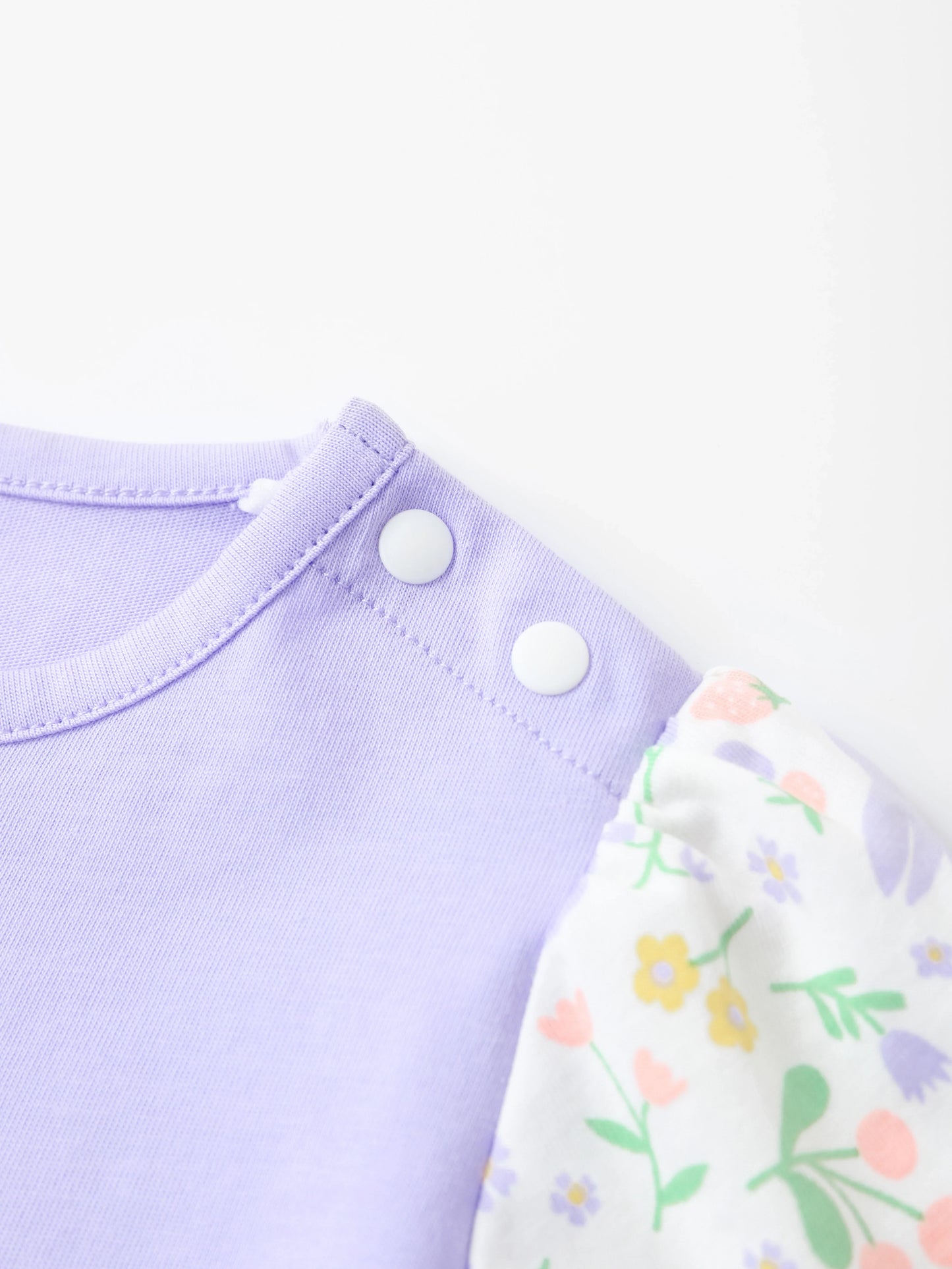 Baby Short Puff Sleeve Bunny Print Tee