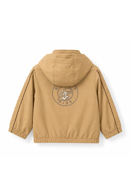 Boys Logo Badge Hooded Windbreaker