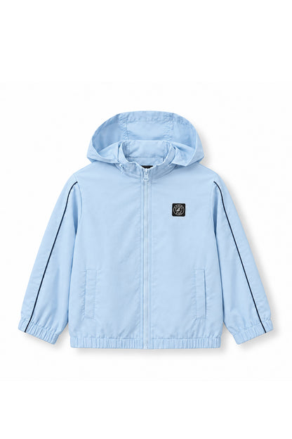 Boys Logo Badge Hooded Windbreaker