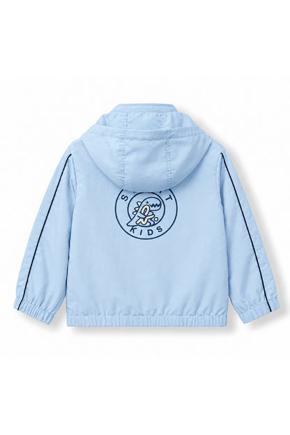 Boys Logo Badge Hooded Windbreaker