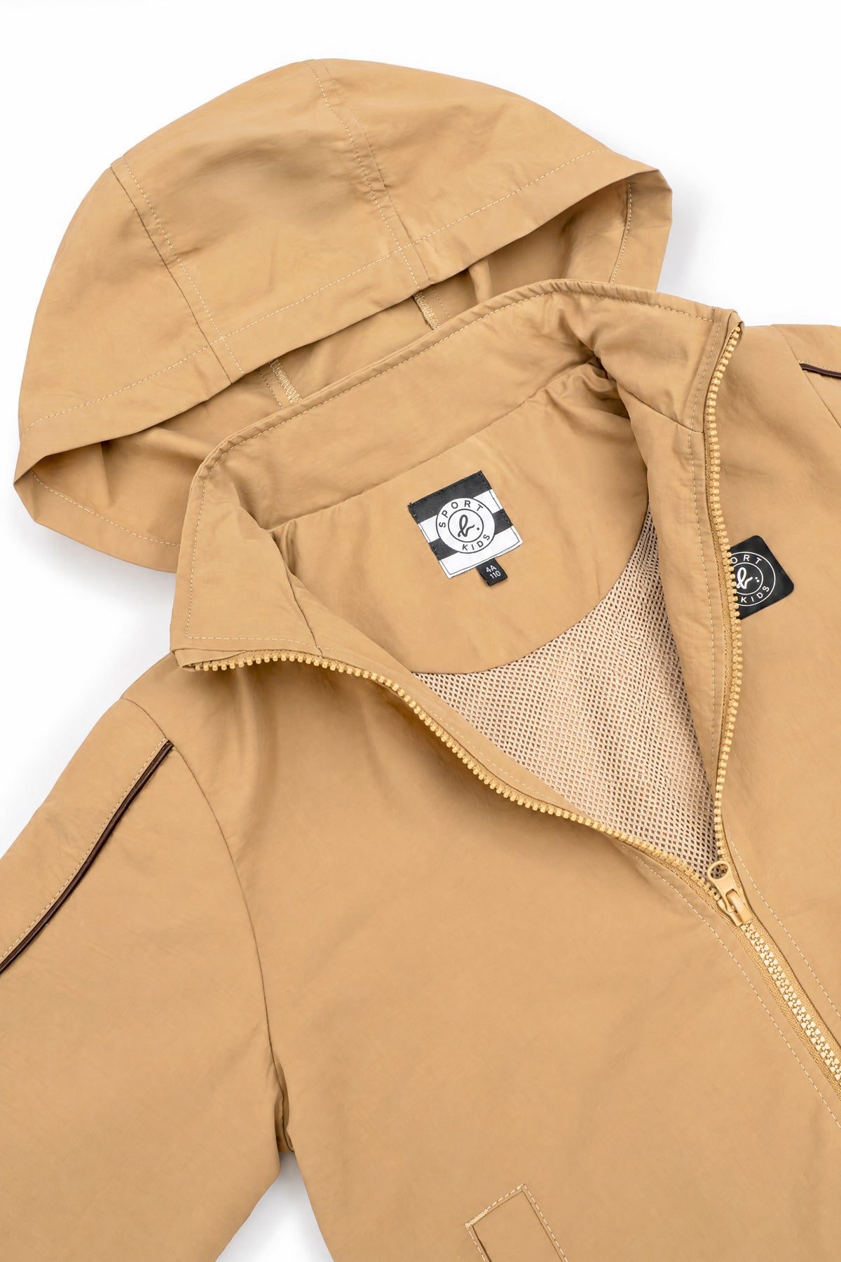 Boys Logo Badge Hooded Windbreaker