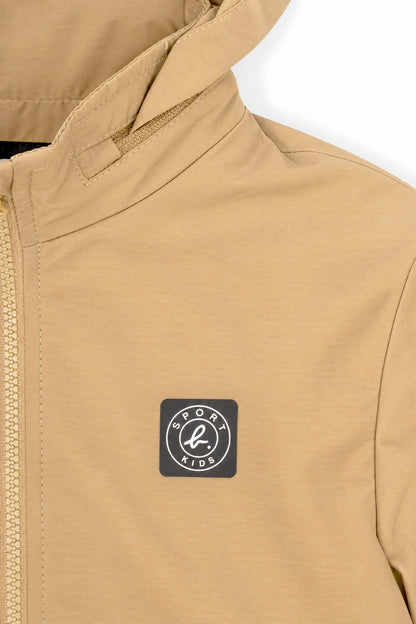 Boys Logo Badge Hooded Windbreaker