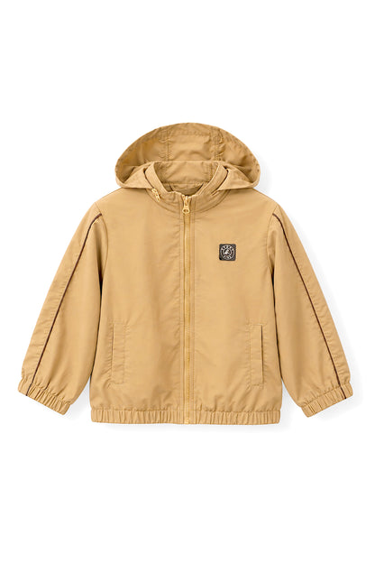 Boys Logo Badge Hooded Windbreaker