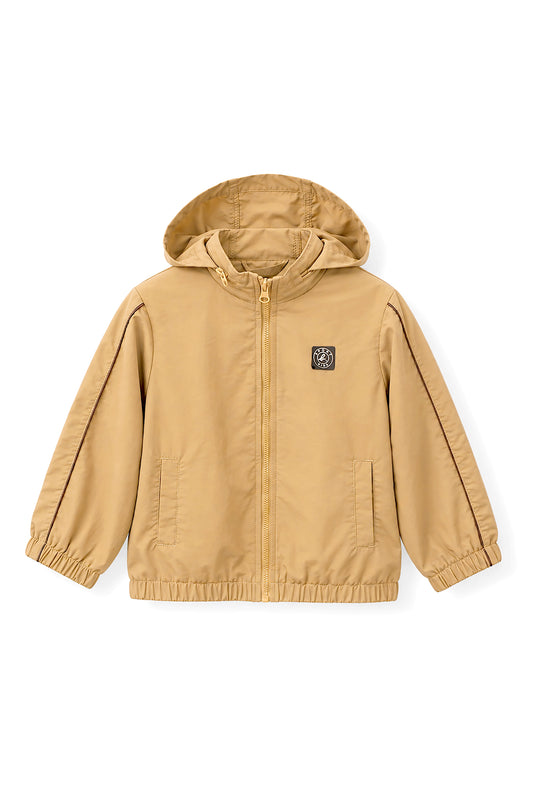 Boys Logo Badge Hooded Windbreaker