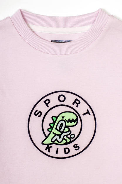 Kids Dino Logo Short Sleeve T-Shirt
