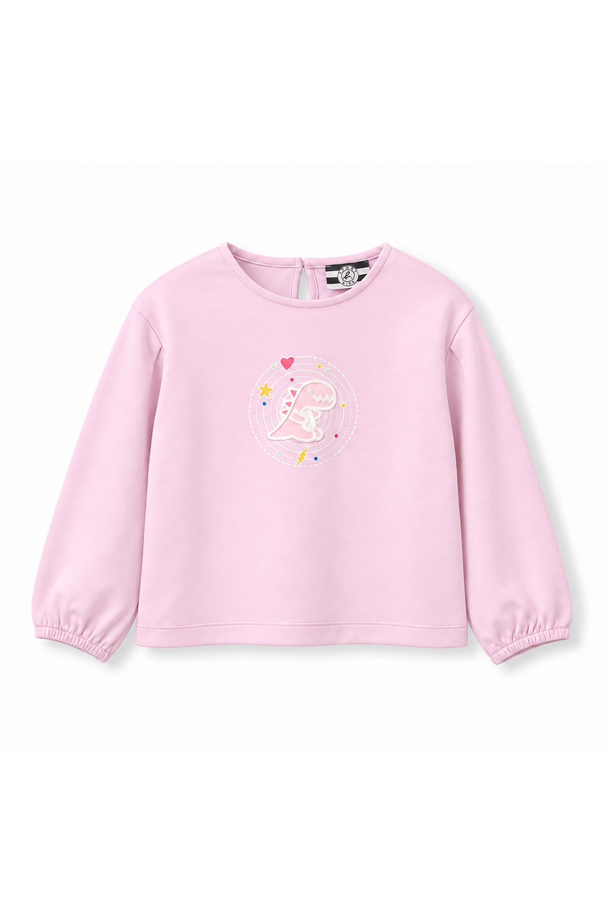 Girls Cosmic Dino Patch Long Sleeve Top