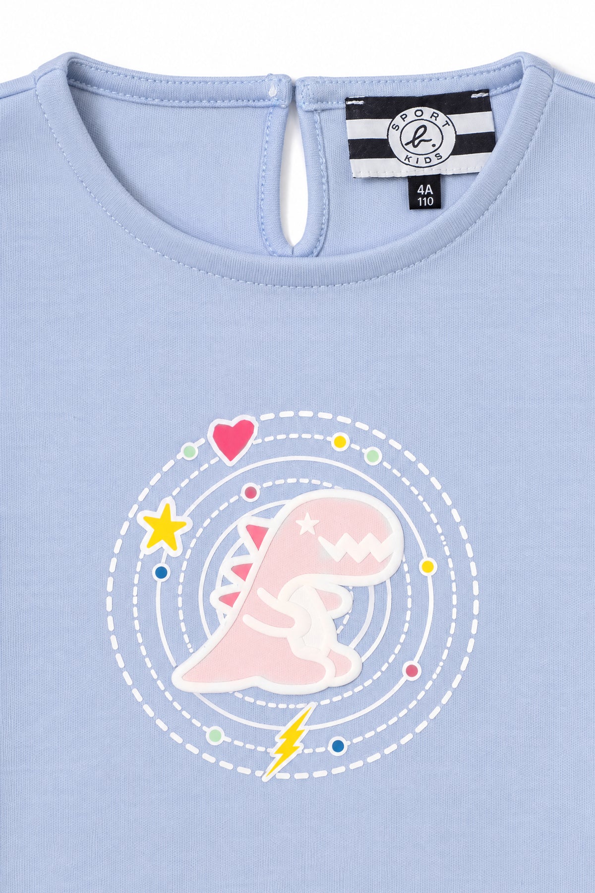 Girls Cosmic Dino Patch Long Sleeve Top