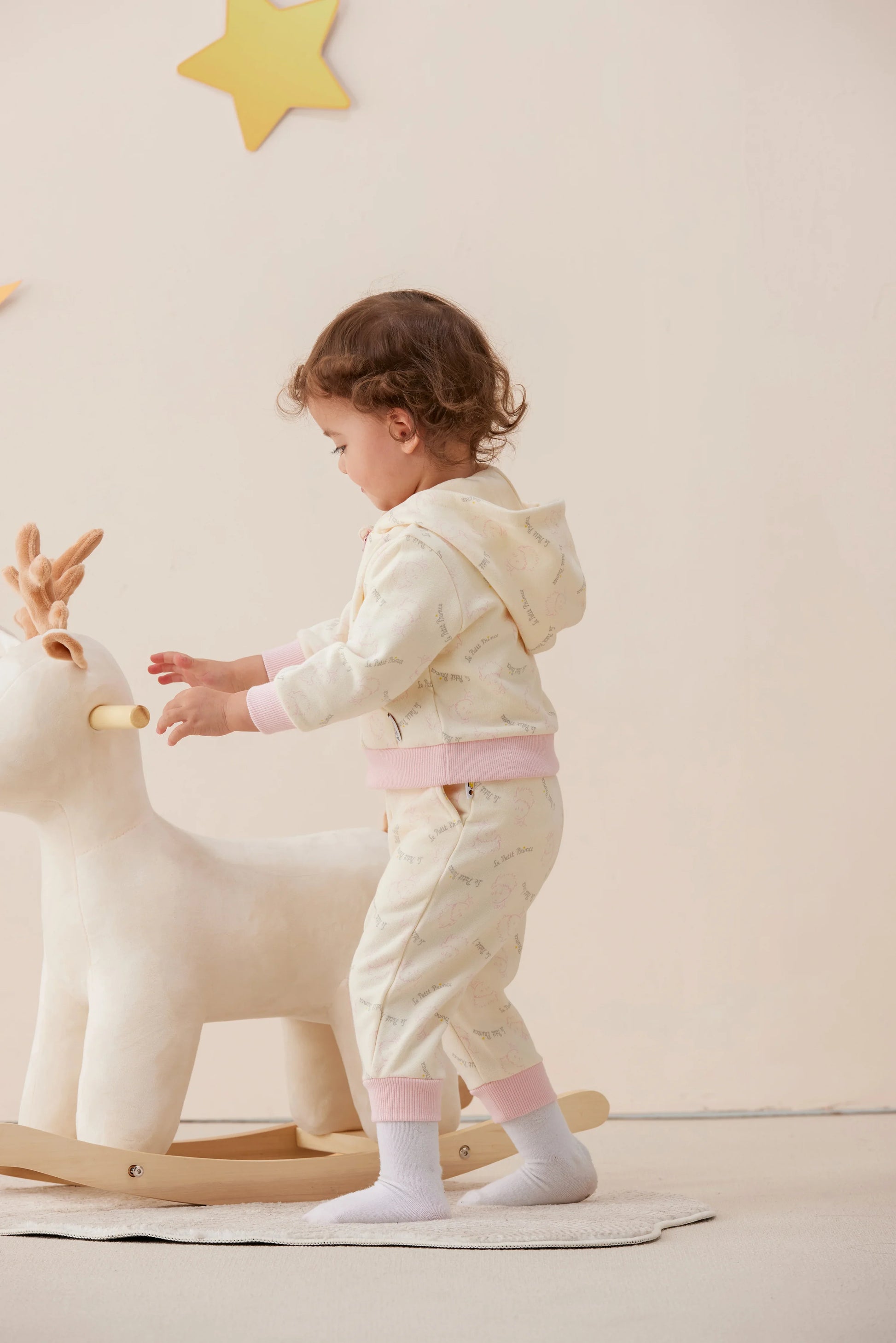 Vauva x Le Petit Prince Vauva x Le Petit Prince - Baby Hooded Long Sleeve Zip Jacket (Pink) Coat & Jacket