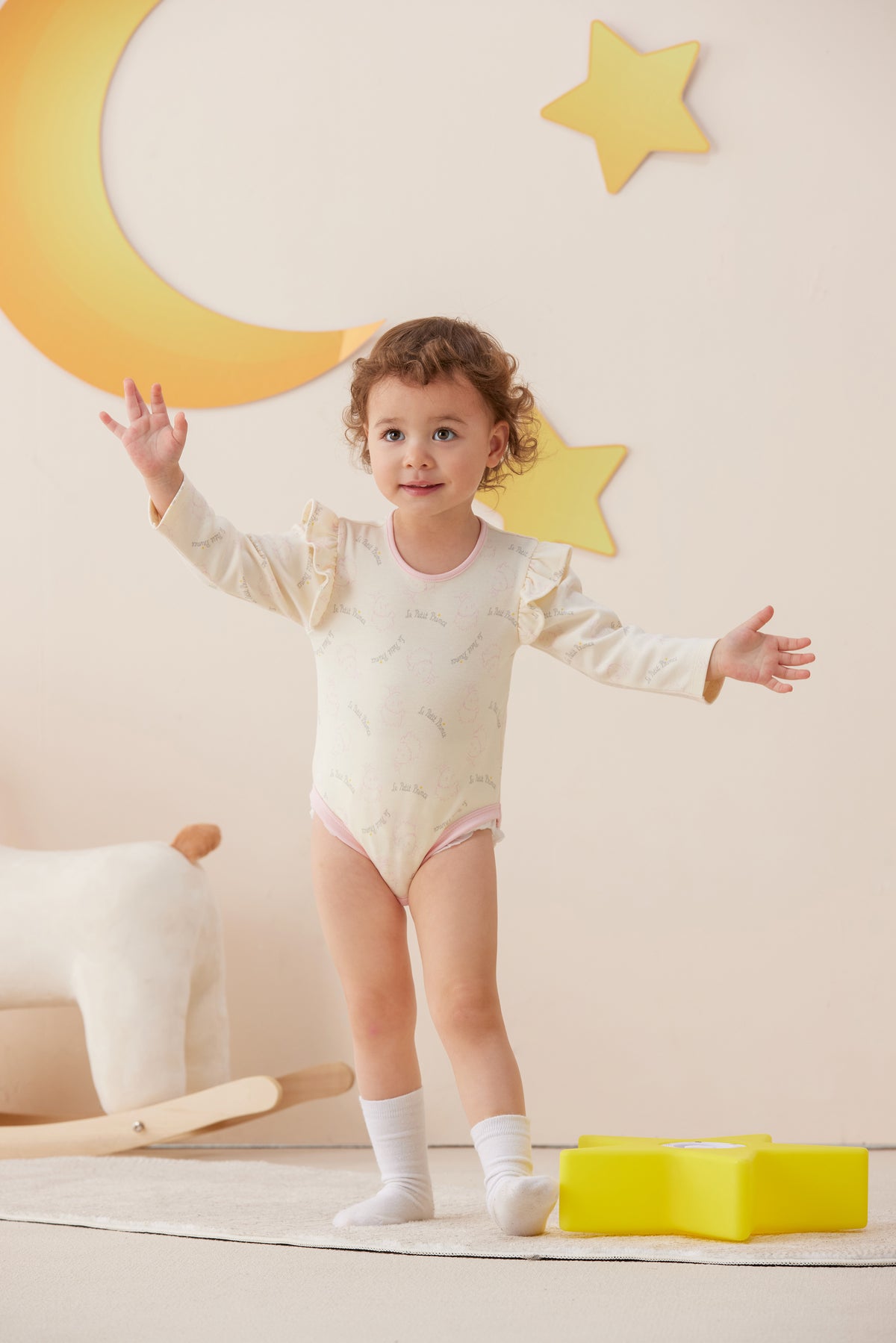 Vauva x Le Petit Prince - Baby Girl Little Prince Full Print Long Sleeve Bodysuit 18 months