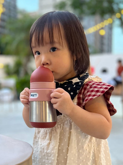 Matt Thermal Straw Bottle