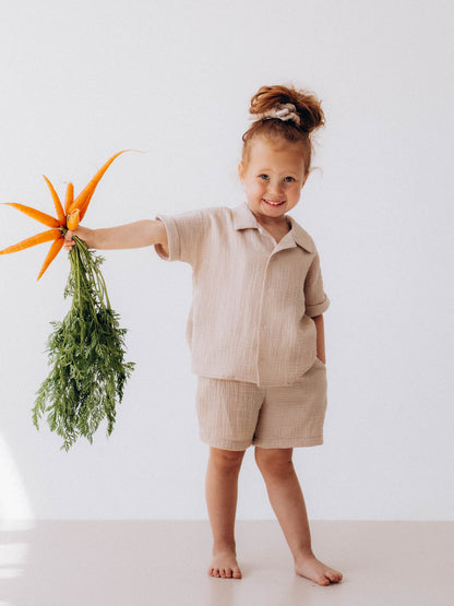 Muslin Kids Shorts (GOTS)