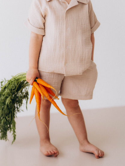 Muslin Kids Shorts (GOTS)