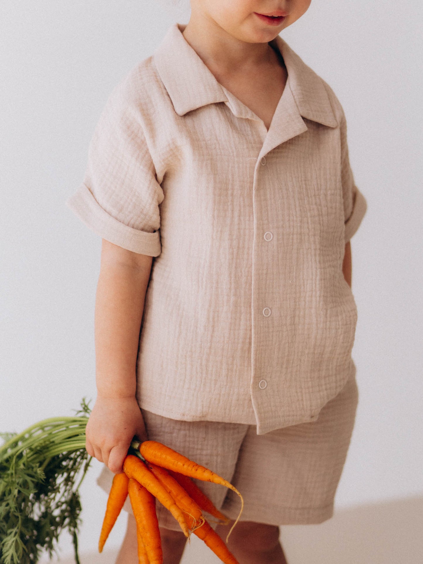 Muslin Kids Shirt (GOTS)