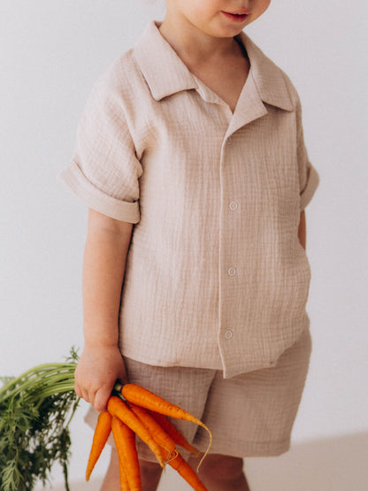 Muslin Kids Shirt (GOTS)