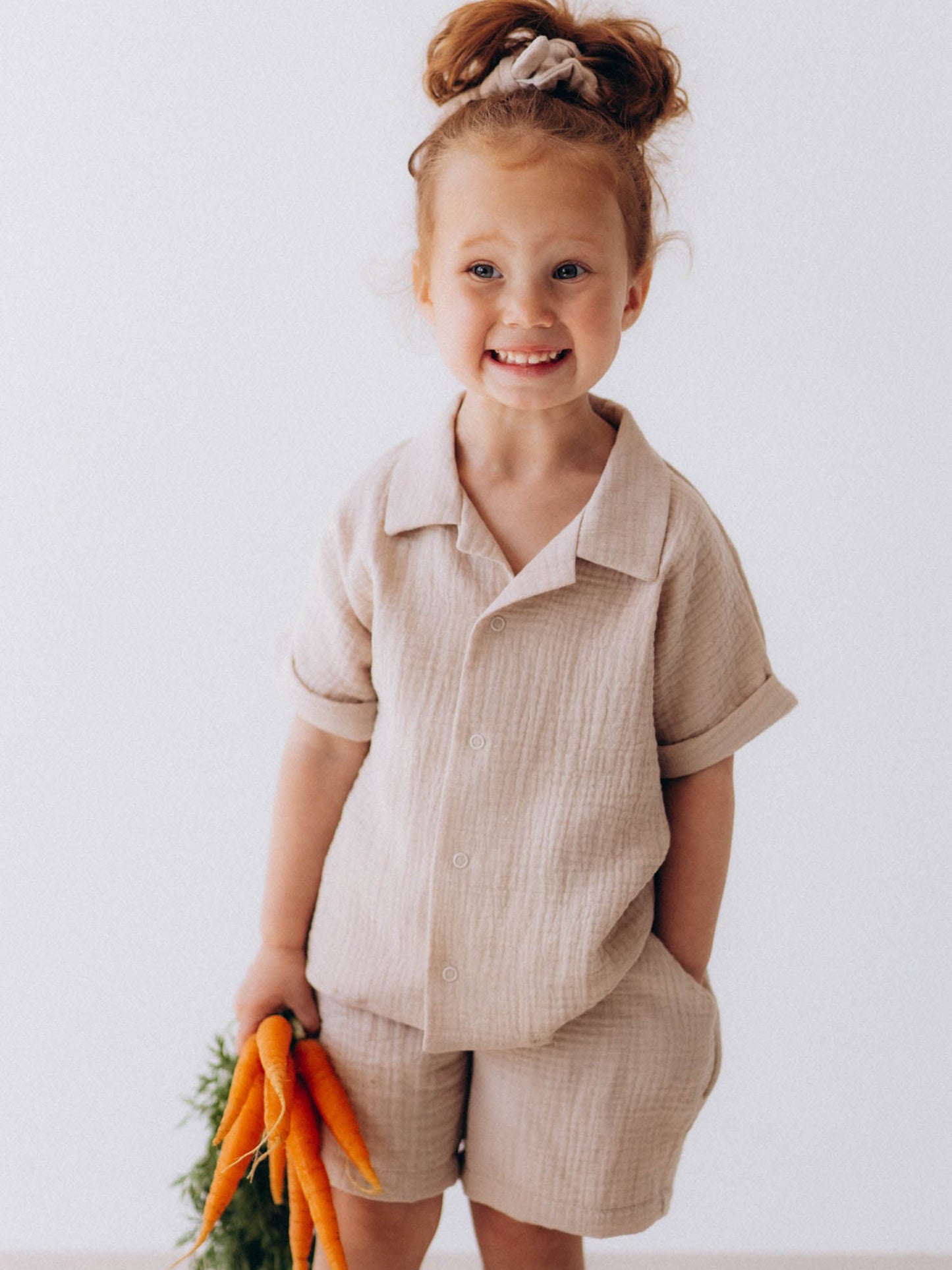 Muslin Kids Shirt (GOTS)