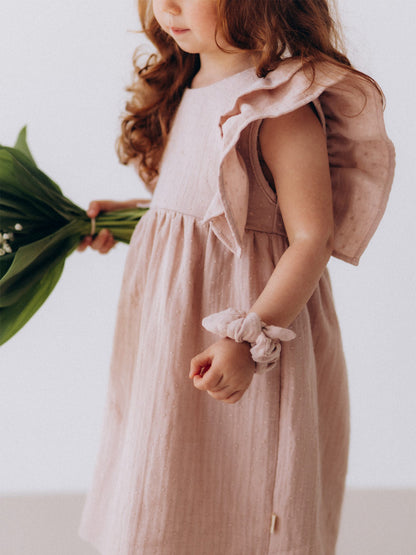Muslin Dress With Ruffles (GOTS)