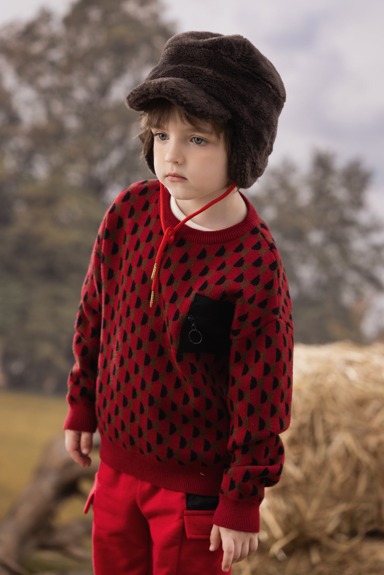 VAUVA Vauva FW23 - Boys Cotton Long Sleeve Cardigan