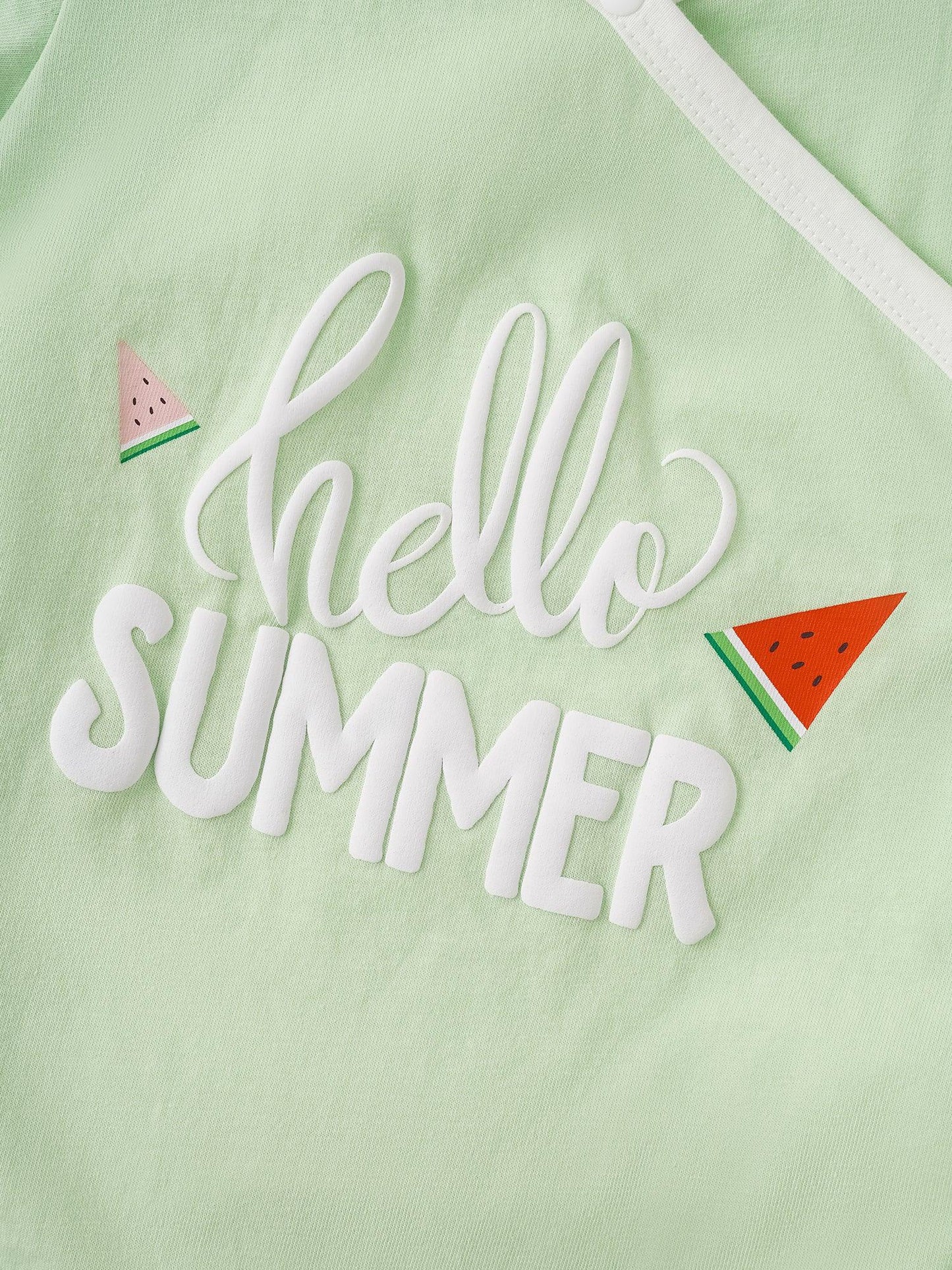 Baby Short Sleeve Watermelon Print Bodysuit
