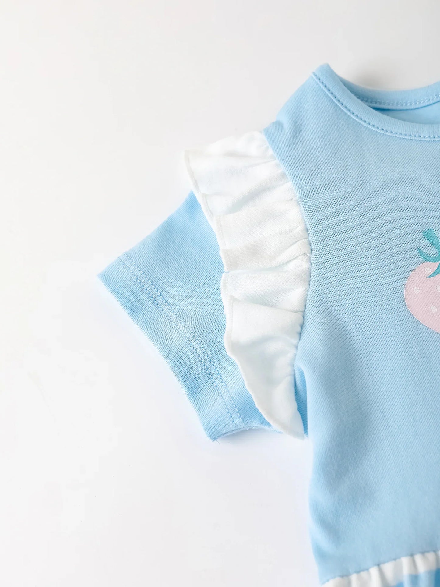 Baby Girls Ruffle Sleeve Berries Print Dress & Knicker Set