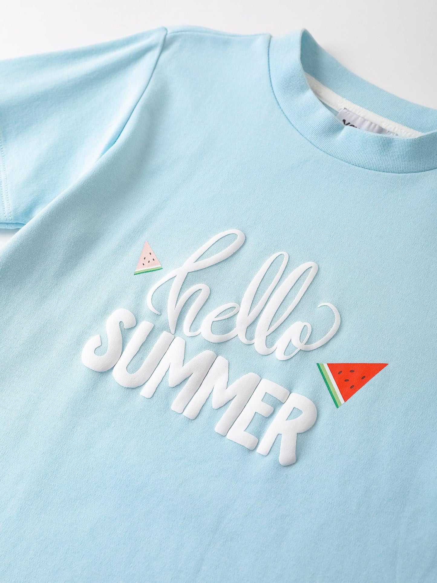 Boys Long Sleeve 2-Layer Slogan Print Tee