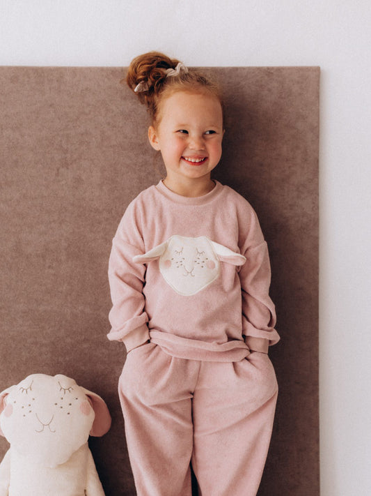 Terry Oversized Sweater With Sheep (GOTS)